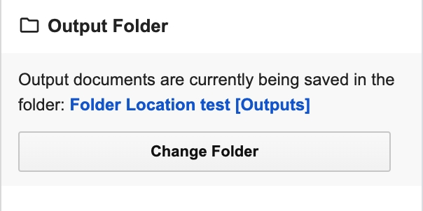 Portant Data Merge - Change folder setting
